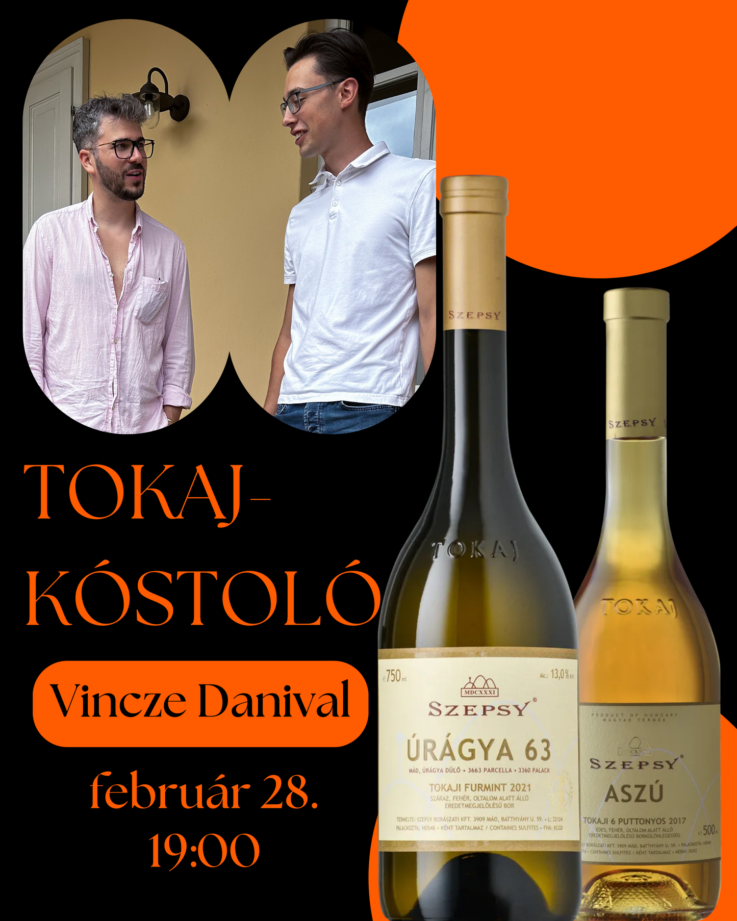 Három tokaji szőlőfajta kóstolója - Február 28.